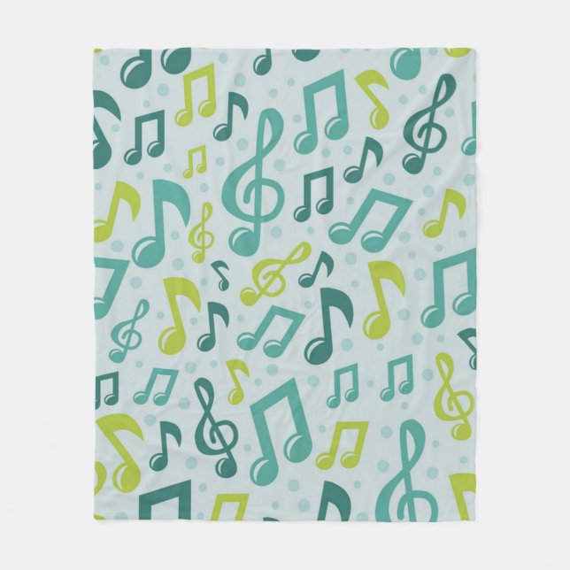 Manta Polar Patrón musical (Anverso)