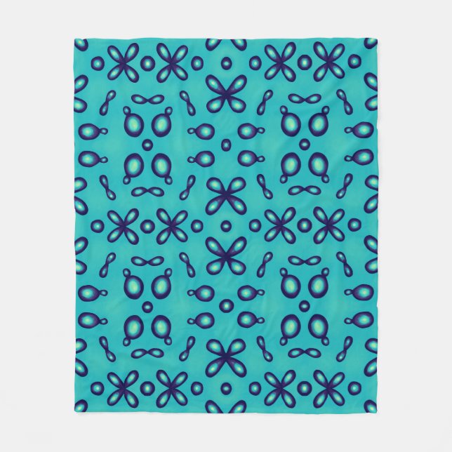 Manta Polar Patrón Orbital Atómica de Química Orgánica (Anverso)