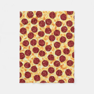 Manta Polar Patrón Pepperoni Pizza