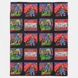Manta Polar Patrón Personalizado zombie