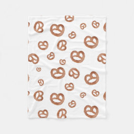 Manta Polar Patrón Pretzel de color de agua suave salado