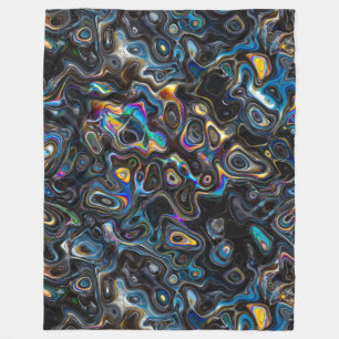 Manta Polar Patrón psicodélico abstracto
