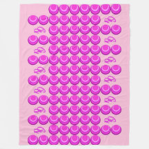 Patrón retro rosado en estilo de moda con monogram