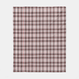 Manta Polar Patrón rojo y negro moderno