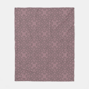 Manta Polar Patrón rosa polvoriento