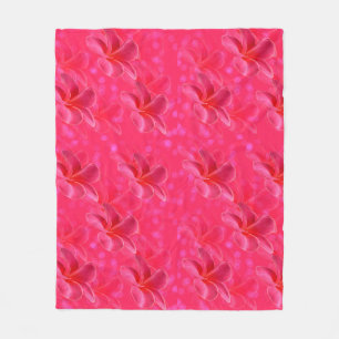 Manta Polar Patrón Rubor rosado frangipani,