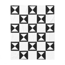 Patrón similar al cristal de triángulo blanco negr