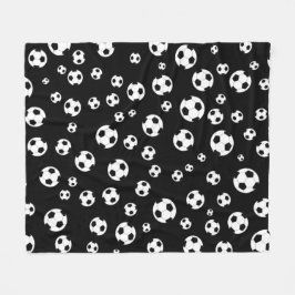Manta Polar Patrón sin costuras de balón de fútbol 