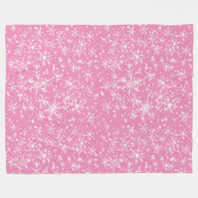 Manta Polar Patrón sin foco de serpiente de copo de nieve (Frente (Horizontal))