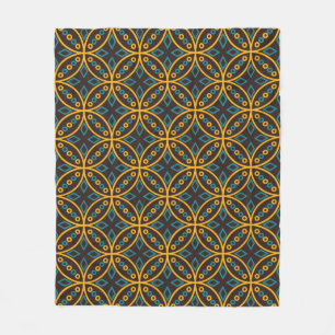 Manta Polar Patrón sin foco en el estilo de batik indonesio e