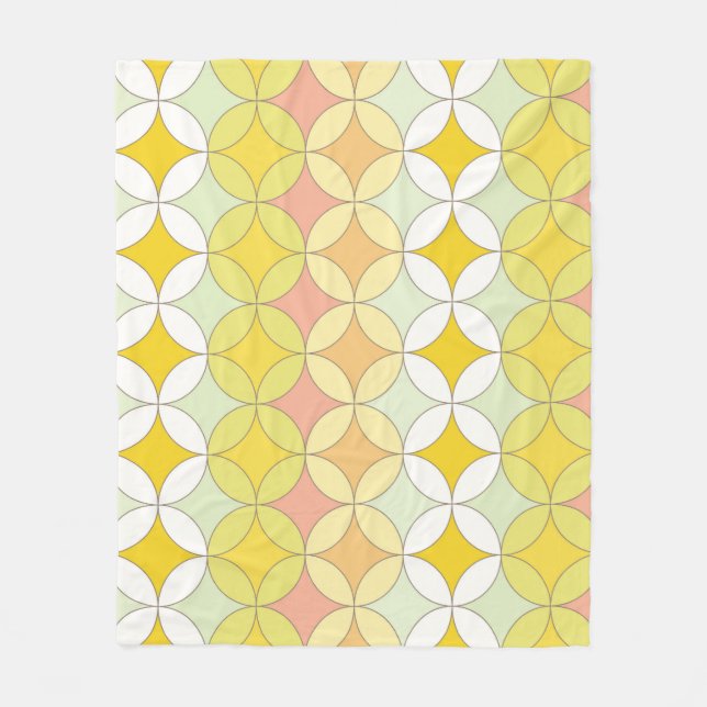 Manta Polar Patrón sin problemas de estilo retro disco (Anverso)