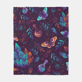 Manta Polar Patrón sin soldadura con mariposa espacial, crista