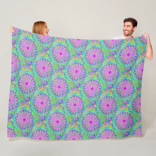 Manta Polar Patrón sin soldadura de Mandala de alimentación 5