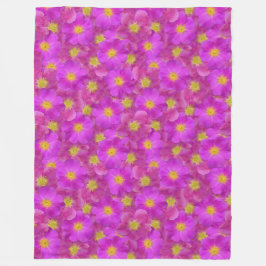 Manta Polar Patrón sin soldadura de Rosa salvaje