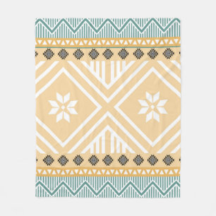 Manta Polar Patrón sin soldadura de tela nativa pastel, nativo