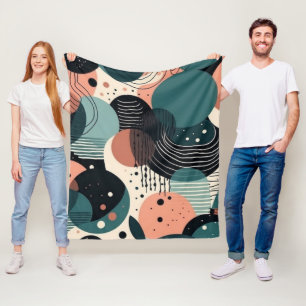 Manta Polar Patrón sin soldadura mínimo abstracto - Geométrico