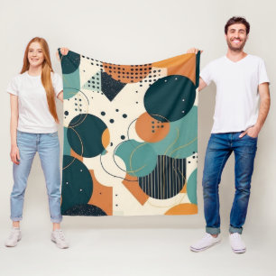 Manta Polar Patrón sin soldadura mínimo abstracto - Geométrico