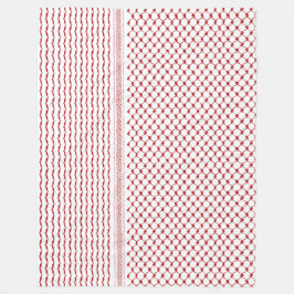 Manta Polar Patrón tradicional palestino Hatta Kufiya#2-Rojo