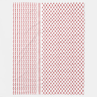 Manta Polar Patrón tradicional palestino Hatta Kufiya#2-Rojo