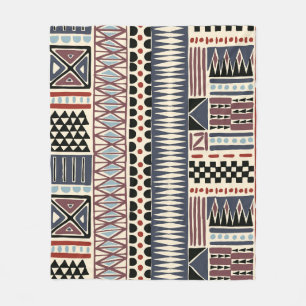 Manta Polar Patrón tribal africano de cheurones