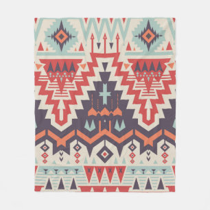 Manta Polar Patrón Tribal de Seamless Vintage. Ética geométric