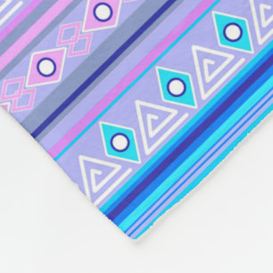 Manta Polar patrón tribal étnico geométrico de indio americano