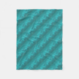 Manta Polar Patrón Turquesa Teal