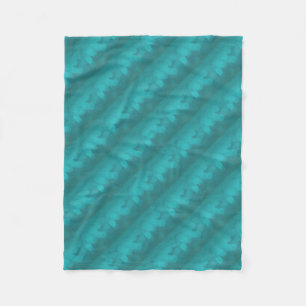 Manta Polar Patrón Turquesa Teal