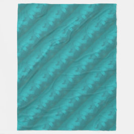 Manta Polar Patrón Turquesa Teal