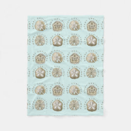 Manta Polar Patrón Turquoise de Arena navideña