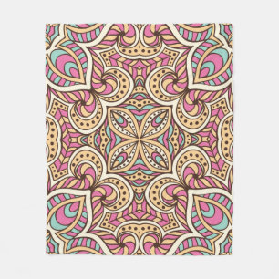 Manta Polar Patrón vintage sin foco. Tema decorativo de époc