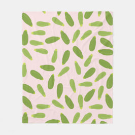 Manta Polar Patrón Zucchini Courgette Summer Squash