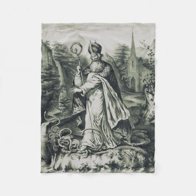 Manta Polar Patrona de San Patricio de Irlanda (Anverso)