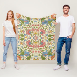 Manta Polar Patrones florales de William Morris Loddon Blossom