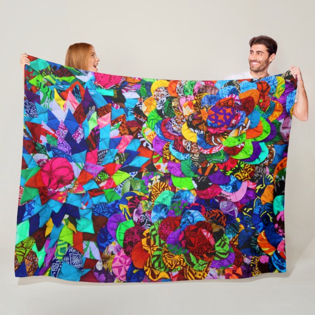 MANTA POLAR PATRONES POLINESIOS (In situ)