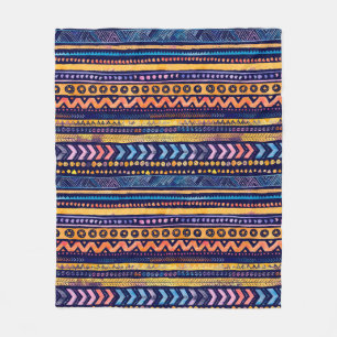 Manta Polar Patte ornamental de la etnia tribal de las aguas s