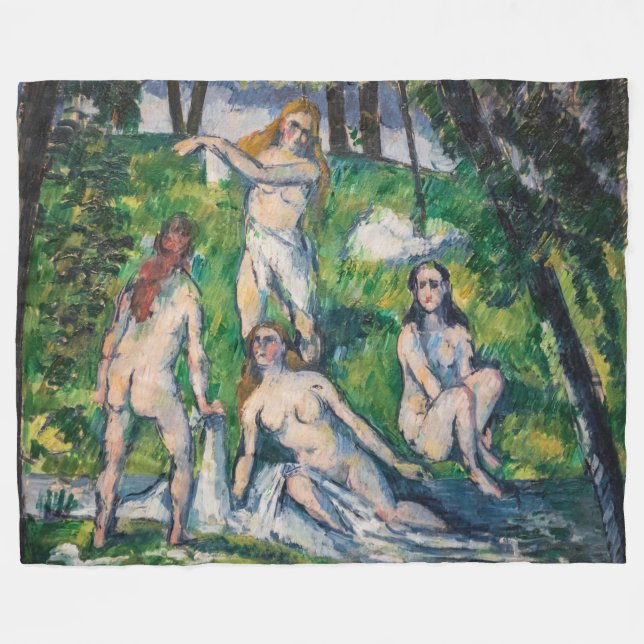 Manta Polar Paul Cezanne - Cuatro Bathers (Frente (Horizontal))