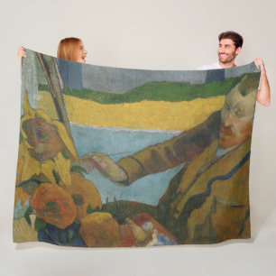 Manta Polar Paul Gauguin Vincent van Gogh pintando girasoles