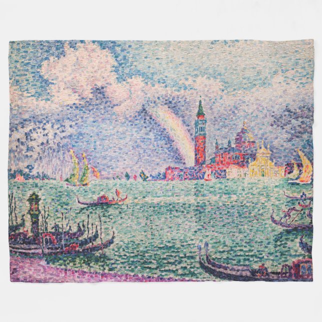 Manta Polar Paul Signac - Arcoiris, Venecia (Frente (Horizontal))