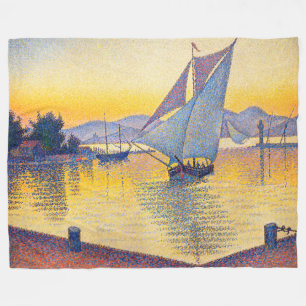 Manta Polar Paul Signac - El puerto al atardecer, Opus 236