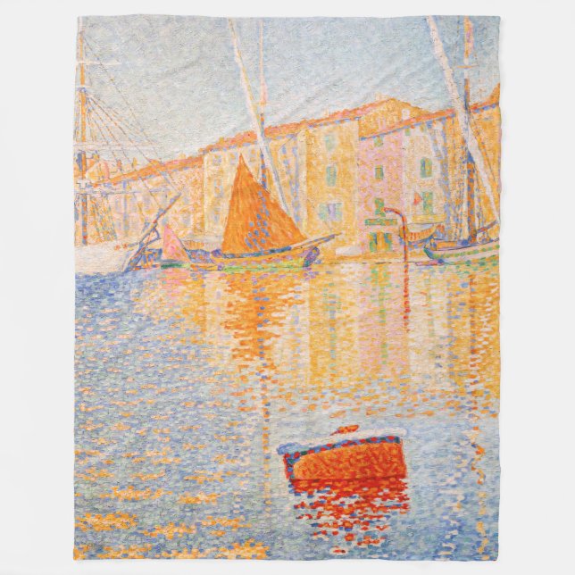 Manta Polar Paul Signac - La boya roja, Saint-Tropez (Anverso)