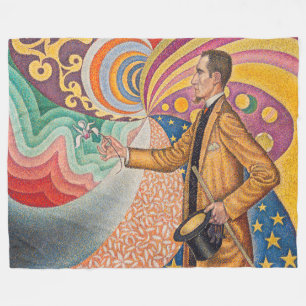 Manta Polar Paul Signac - Retrato de M Felix Feneon, Opus 217