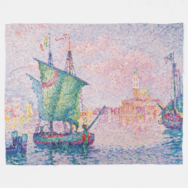 Manta Polar Paul Signac - Venecia, la nube rosa (Frente (Horizontal))