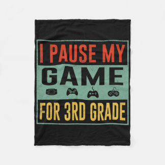 Manta Polar Pausar mi juego para estudiante de 3er grado Ck pa