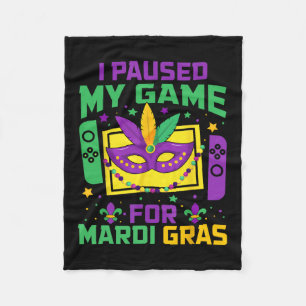 Manta Polar Pausé Mi Juego Para Mardi Gras Video Jugador Hombr