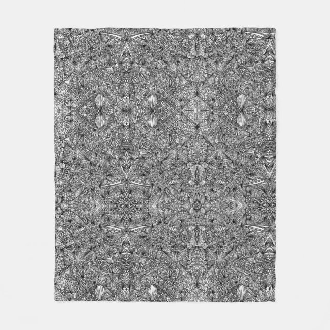 Manta Polar Pavo Pontem Abstract Fleece  (Anverso)