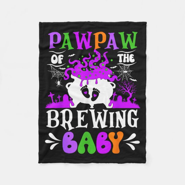 Manta Polar Pawpaw Of The Brewing Baby Grandpa To Be Halloween (Anverso)