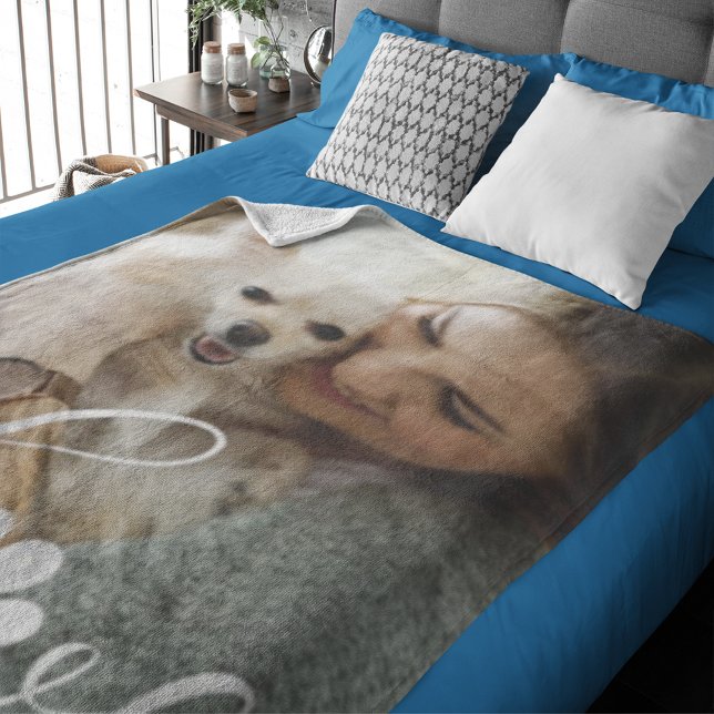 Manta Polar Paws personalizados: preciada foto de Perro Perro  (Subido por el creador)