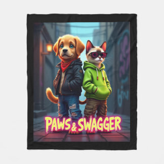 Manta Polar Paws & Swagger™ Elegante ropa de Mascota Bebé