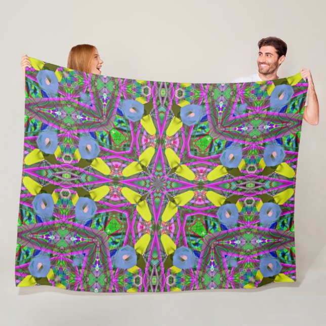 Manta Polar Payaso colorido Mandala (In situ)